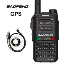 Baofeng Walkie Talkie 999CH U/VHF Band Two Way Radios GPS Radio + Program Cable