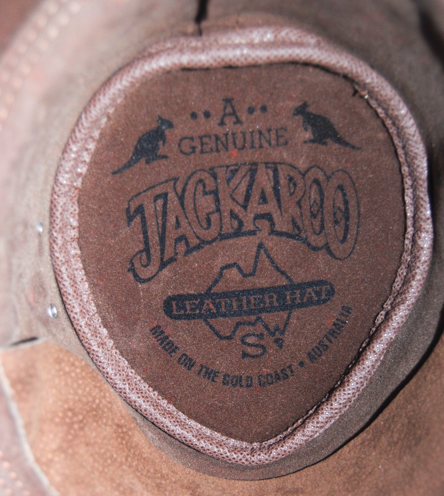 Jackaroo Stockman Suede Australian Leather Khaki Hat.… Gem