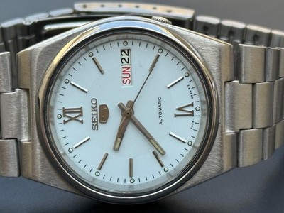 Vintage Seiko 5 Automatic Light Blue Dial Seiko Day-Date Japan S-76