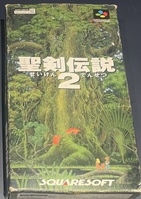 NINTENDO Super Famicom SFC Seiken Densetsu 2 Complete CIB Japan Import Tested