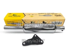 EMPTY LOUD SILENCER 2022-2025 CHROMED FIT FOR ROYAL ENFIELD CLASSIC REBORN 350