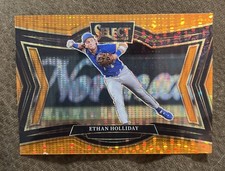 2025 Panini Select Baseball Ethan Holliday Diamond Level Orange Pulsar Prizm /49