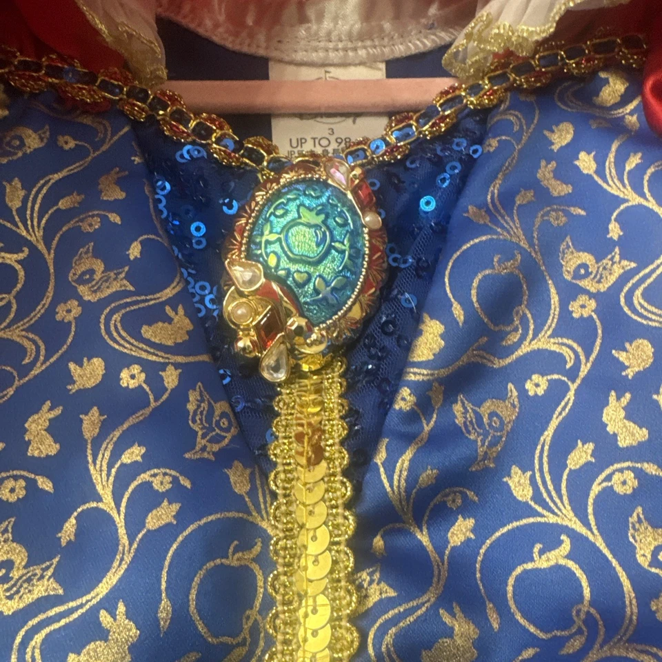 Disney Childrens Snow White Deluxe Costume Dress - Size 3 98cm - Image 2 of 4