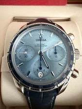 OMEGA Speedmaster Ice Blue Dial 324.30.38.50.03.001 Box and Papers Complete Set