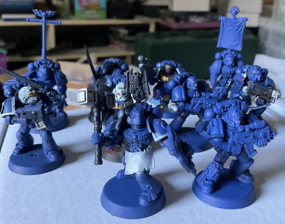 Warhammer 40K Space Marines - 10x Firstborn Tactical Marines (R18) - Image 2 of 4
