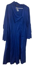 EShakti Womens Cotton Blend Maxi Shirt Dress Sz 22W Royal Blue Modest Classic