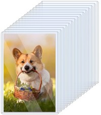 15 Pack Rigid Print Protectors 5" x 7" Clear Photo Protectors Hard Plastic Ph