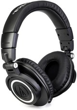 Audio-Technica ATH-M30x Closed-Back Monitor Headphones Black 