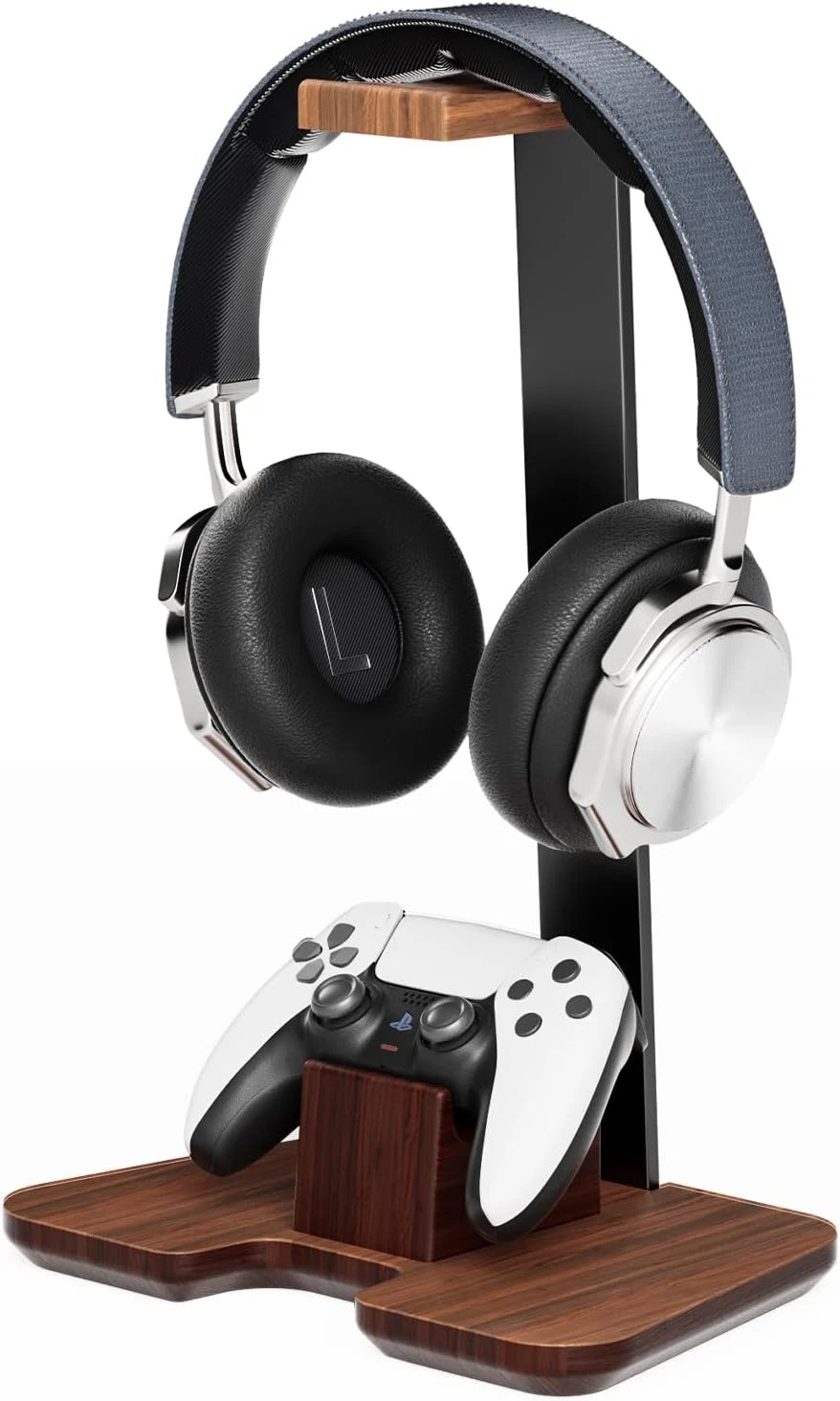 Controller Stand Wood Headphone Stand for Desk Gaming Desk Accessories Controlle