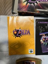 Zelda Majora’s Mask Collector’s Edition N64 Gold Cart Box Manuals