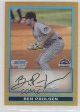 2009 Bowman Draft Prospects Chrome Gold Refractor 50/50 Ben Paulsen #BDPP22 0c2