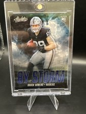 2024 Panini Absolute by Storm Brock Bowers #BS-BBS Blue Spectrum /50 (RC)