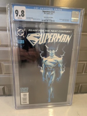 Superman #123 (May 1997) DC CGC 9.8 WP GLOW IN DARK NEW COSTUME