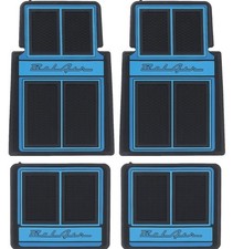 Oer 4 Piece Dark Blue And Light Blue Floor Mat Set For 1955-1957 Chevy Bel Air Oer 4 Piece Dark Blue And Light Blue Floor Mat Set For 1955-1957 Chevy Bel Air