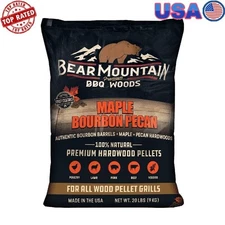 Maple Bourbon Pecan BBQ Wood Pellets Great for Grilling 20 Lbs, 1 Bag