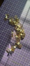 Lot of 2 Hair Accessories-Gold Tone w. Faux Pearls/Rhinestone-LKN