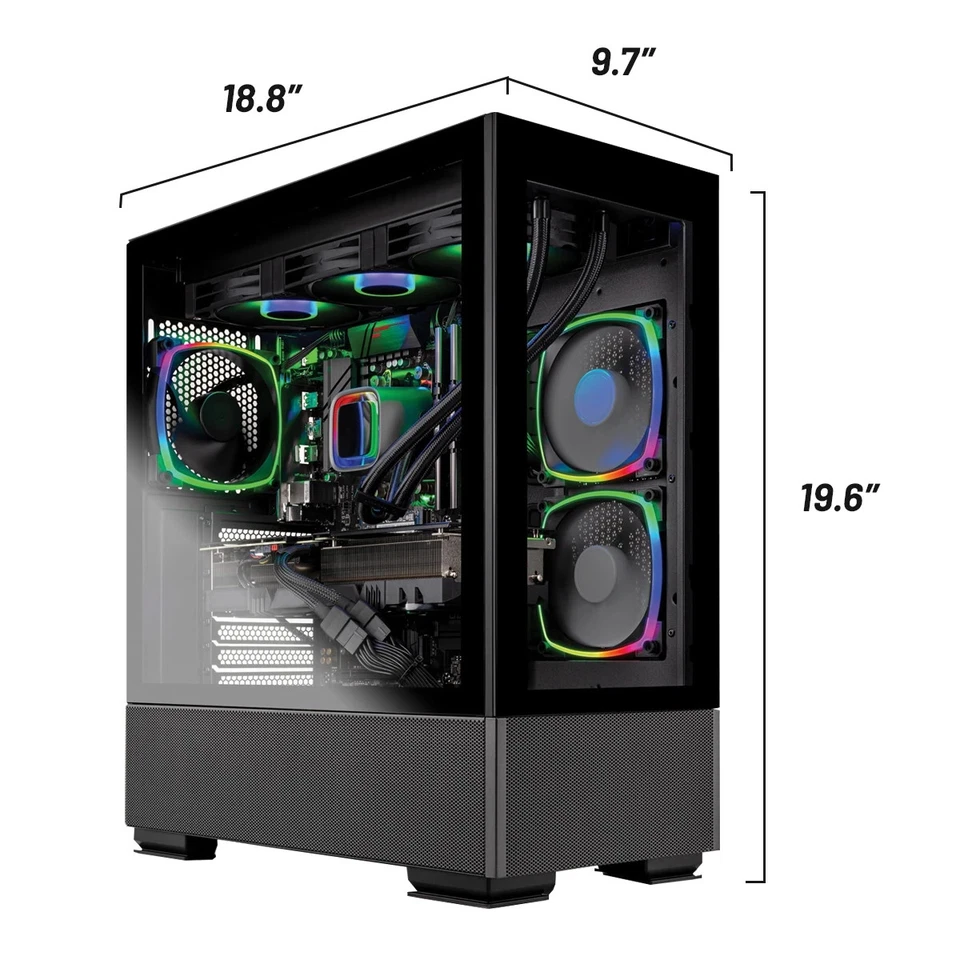 Skytech ARGB Gaming Desktop i7 Computer PC 32GB RAM 1TB SSD RTX 3050 Win11 Wifi6 - Image 2 of 4