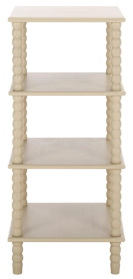 Home Collection Dilyn Sand 4-Tier Shelving Unit Etagere Bookshelf - Image 2 of 4
