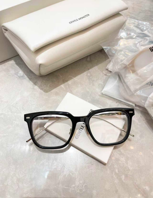 Gentle Monster Zin 01 Sunglasses Black/Clear With Case New | eBay
