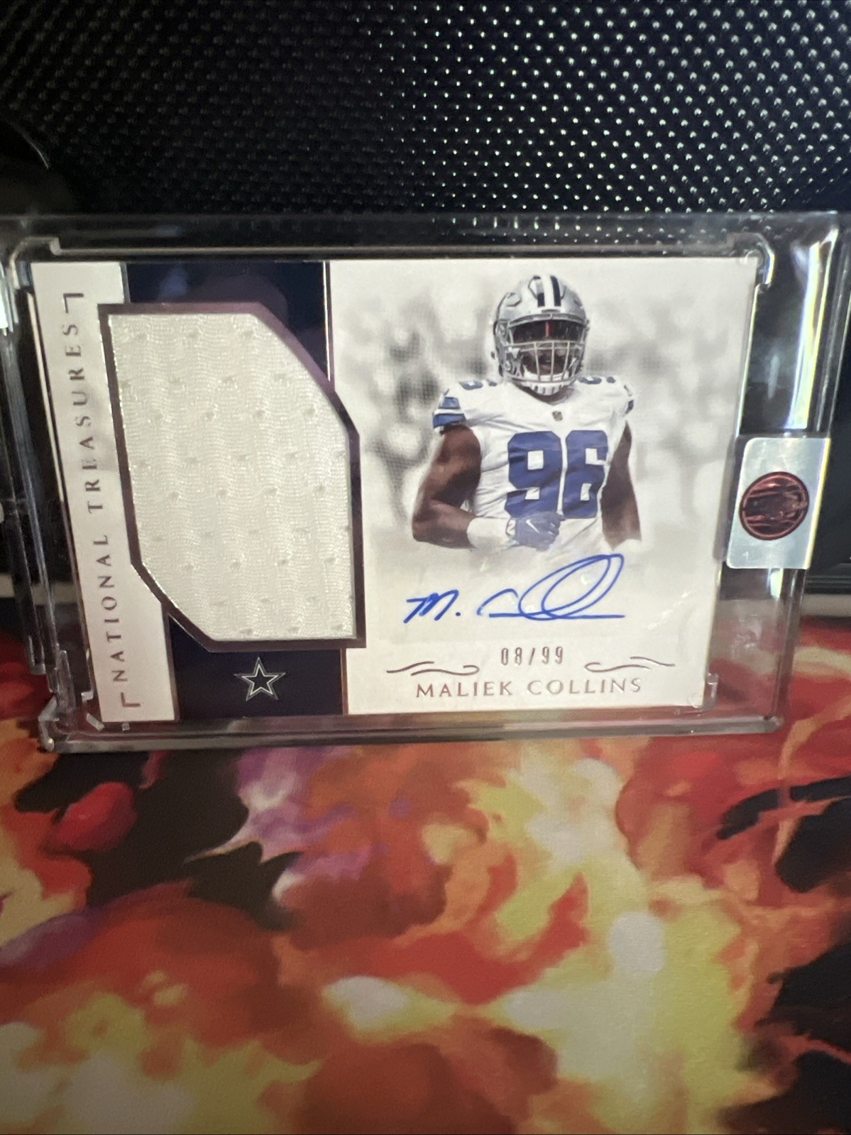 Maliek Collins Panini National Treasures Rookie Materials Signatures #RMSMC Base