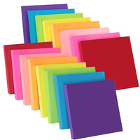 Zczn Haftnotizen 76X76Mm 16 BlöCke 100 Blatt Klebezettel Sticky Notes Neonfarben