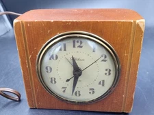 Telechron Electric Clock Model 7H139; Desk Alarm Clock Works