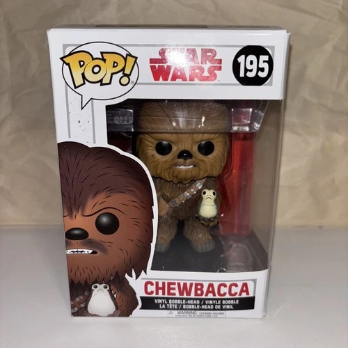 Funko POP! Star Wars The Last Jedi Chewbacca with Porgs #195 DAMAGED BOX