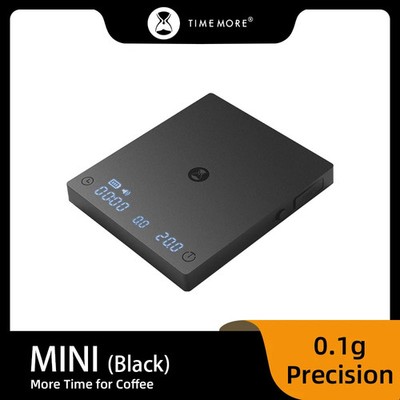 TIMEMORE Black Mirror Mini Espresso Coffee Scale Timer USB Rechargeable 0.1g