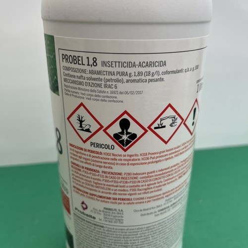 PROBEL 1,8 insetticida acaricida a base di Abamectina pura Conf. Lt1 - Foto 4 di 8