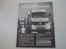 advertising Pubblicità 1985 CAMION RENAULT R 370 TURBOLEADER