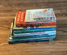 Lot Of 12 Craft Books/Magazines/Needlepoint/Cross Stitch/Crochet/Knitting