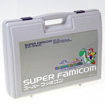 Nintendo Super Famicom Console System + 4Carts Bag Case
