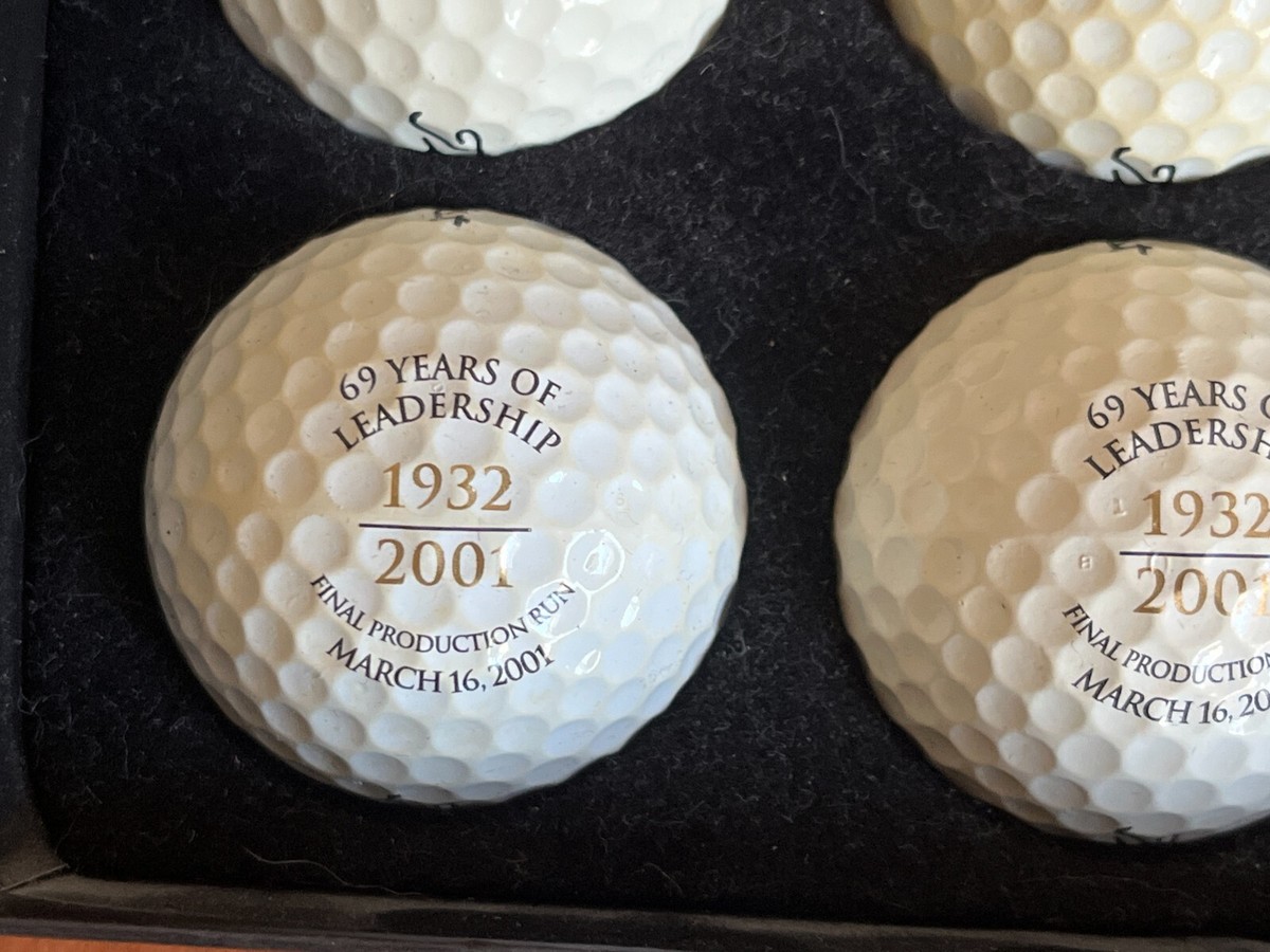 2001 Box of Titleist Final Production Balata Golf Balls (RARE