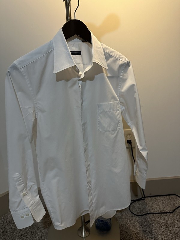 Used LS Shirt Slim Fit 38/80 cm 15/31 inch The Suit Company Japan Cotton 60%