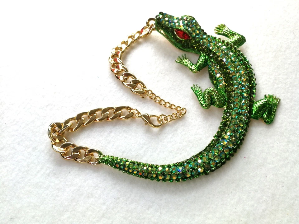 moda joyería mujer joyas collar collar gargantilla cristales diseño animalier Foto 4 de 4