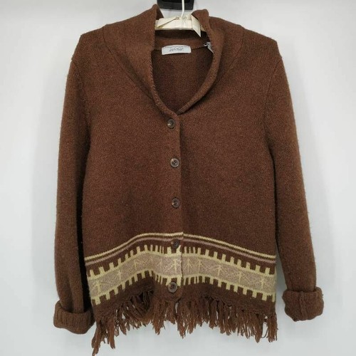 Taylor Womens Cardigan Sweater Brown 