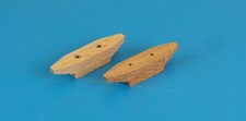BORDA - Bateaux - Voiliers de bassin - Taquet 33 mm - Hêtre ou Sipo au choix
