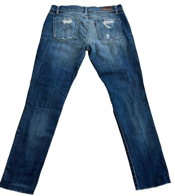 Levi’s 501 Sashiko Boro Banana Denim Levi's 501 Women's Blue Jeans Sz 30 USA Sashiko Boro Ripped