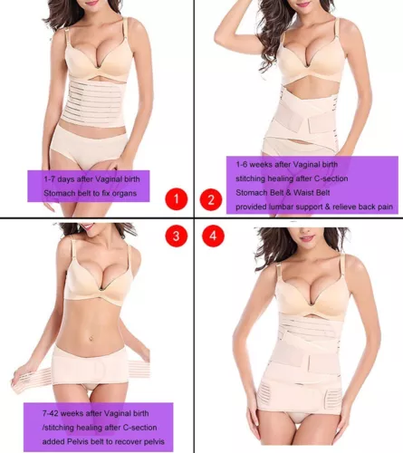 C-Section After Birth Corset Back Support Body Shapers Postparrtum Recovery Belt - Picture 6 of 21