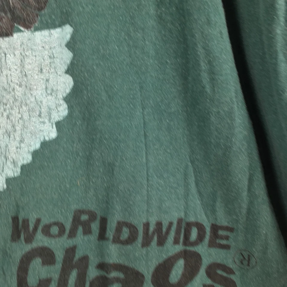 Boohoo man mens t shirt size S green crew neck cotton short sleeve eagle 029603 — 第 4/4 张图片