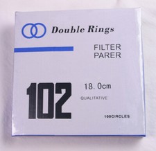 FILTER PAPER 18 cm 100 DISCS QUALITATIVE MEDIUM 102