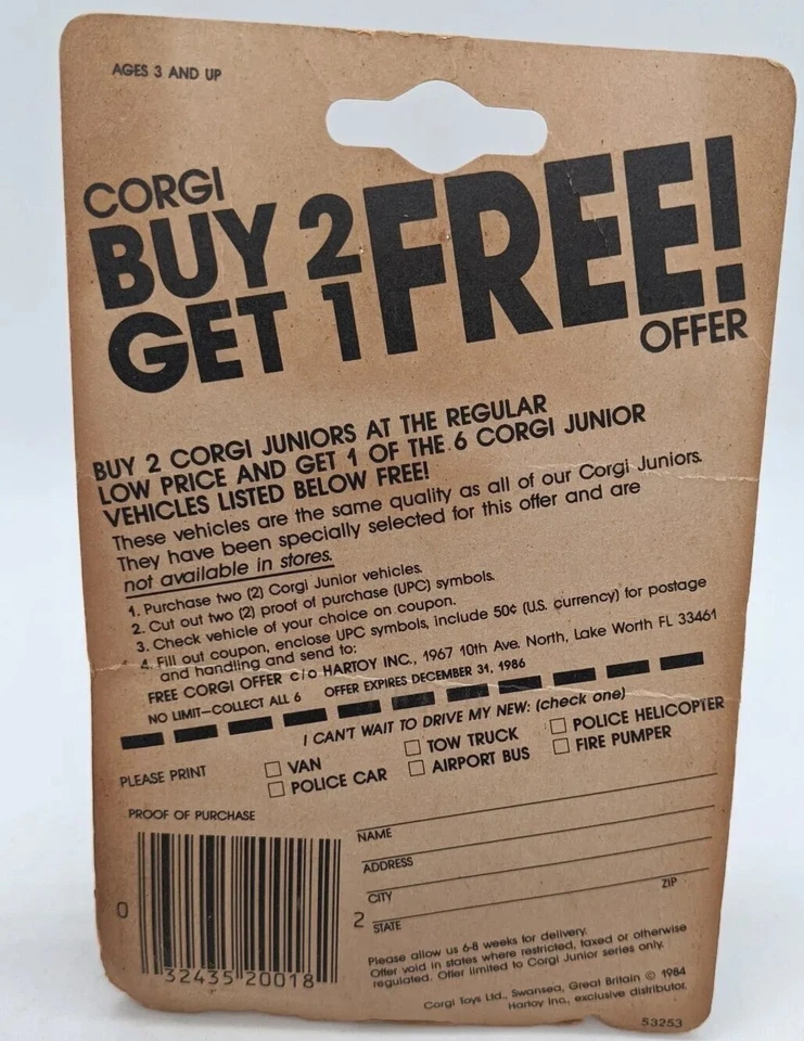 Vintage 1984 Corgi Jaguar XJ-S Green Track Car Diecast Made In Great Britain - Image 4 of 4