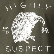 HIGHLY SUSPECT T-Shirt Alternative Rock Band Logo Concert Tour S-6XL Tee