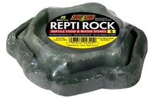 Zoo Med Repti Rock Combo Reptile Food and Water Dishes, Large, Green