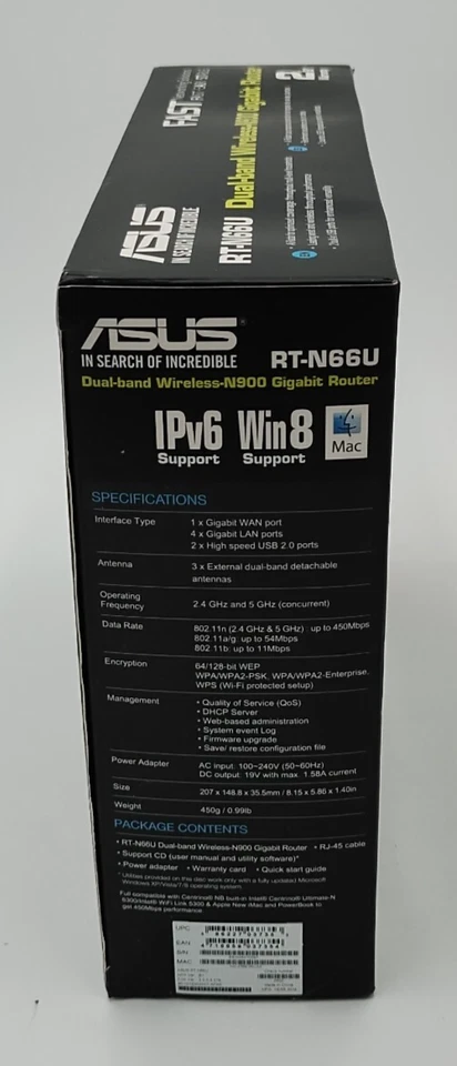 ASUS RT-N66U Gigabit Router Dual-Band Wireless-N900 WiFi Certified BRAND NEW - Image 3 of 4