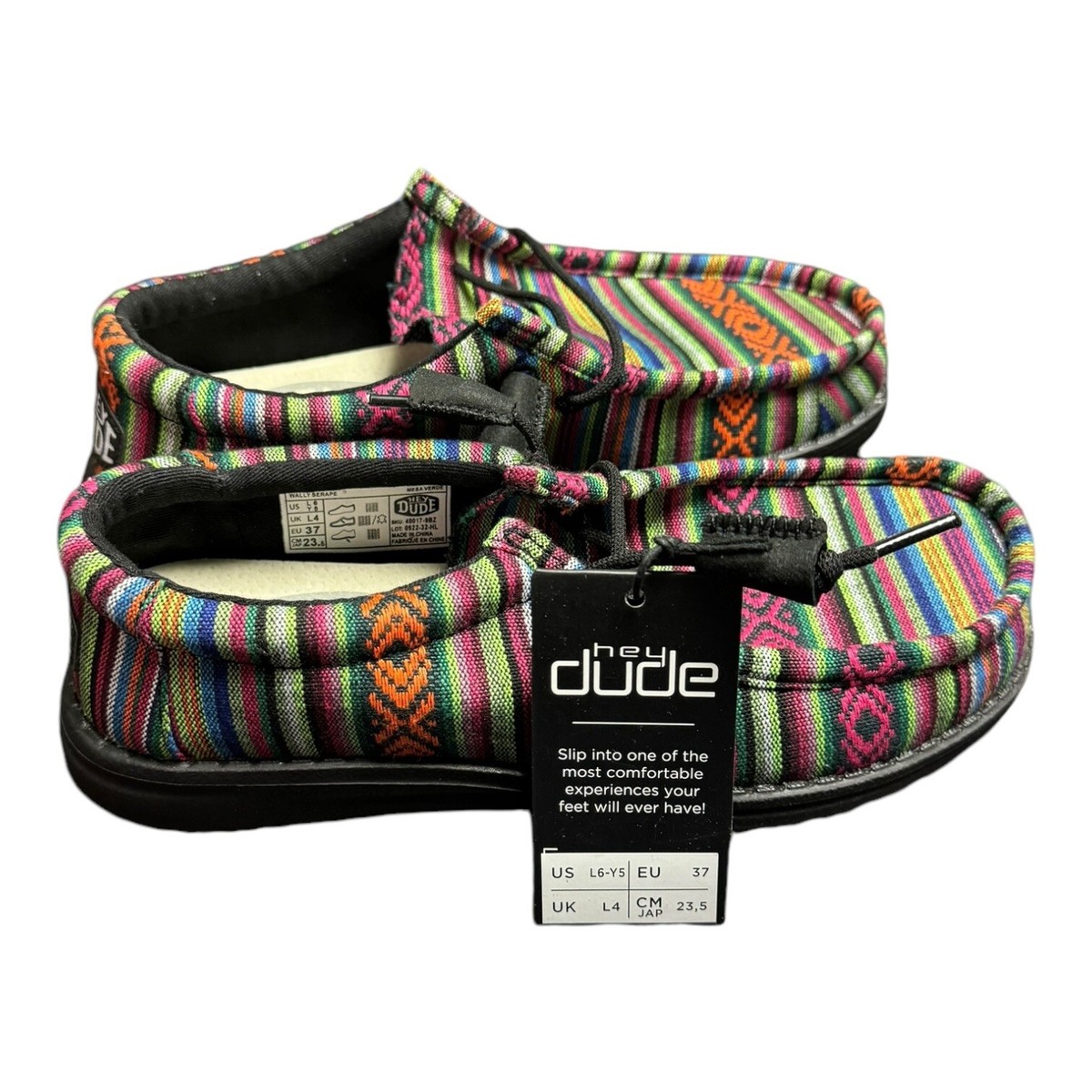 Hey Dude Wally Serape Mesa Verde Slip On Shoes 40017-9BZ NWT Size