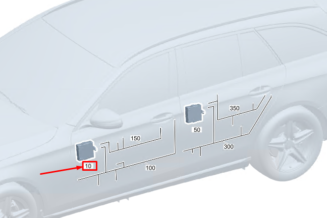 Neu MERCEDES-BENZ C W206 Türsteuergerät vorne links RHD A2239005229 Original