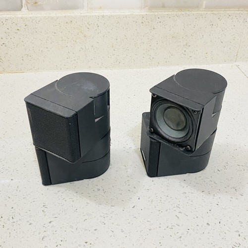 Set of 2 Bose Lifestyle Jewel Mini Double Cube Speakers - Black Tested Works - Picture 12 of 13