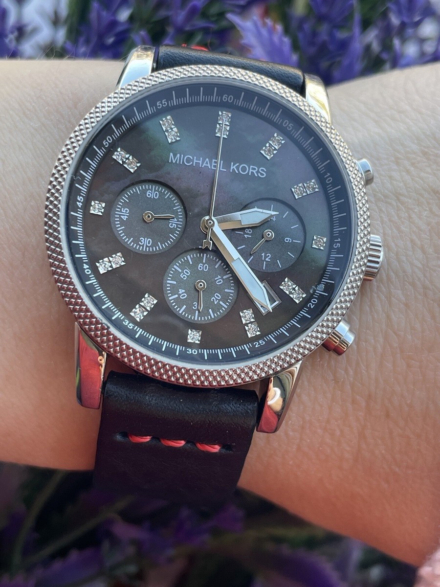 Michael Kors Watch MK 5050 Chronograph Quartz MOP Dial  display picture 2