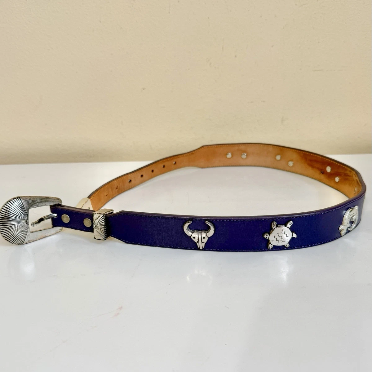 Purple Leather Vintage Belts for sale | eBay display picture 3